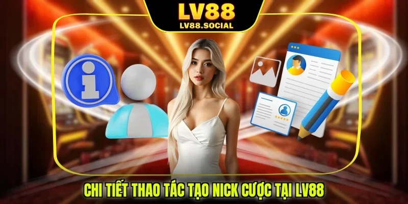 Chi tiết thao tác tạo nick cược tại LV88